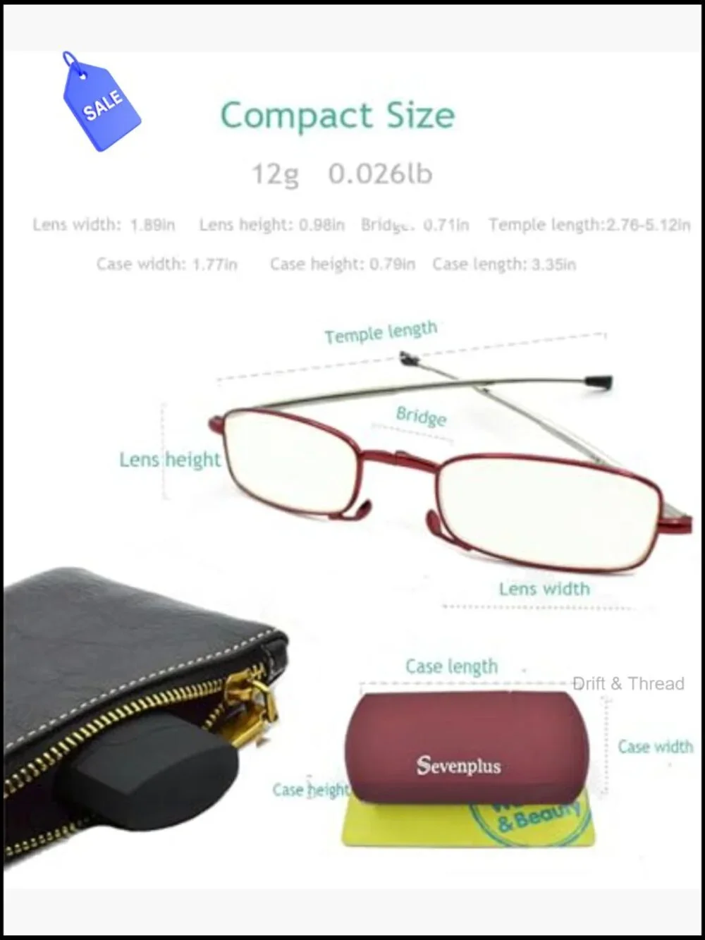 Blue Light Blocking Reading Glasses - Spring Hinge Foldable Computer Readers